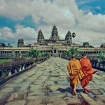 Main road to Angkor Wat