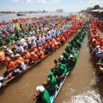 Bon Om Touk or The Water Festival in Phnom Penh, Cambodia