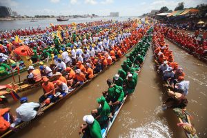 Bon Om Touk orThe Water Festival in Phnom Penh, Cambodia 