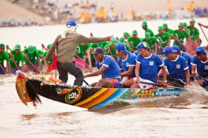 The traditional boat racing