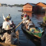 Paddle boat tour in the village