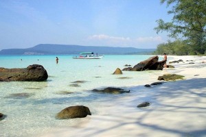 The beach in Kep