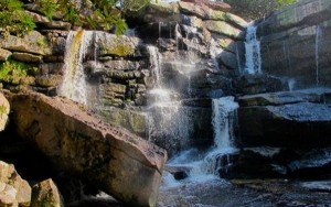 Another view of the top tier of Popokvil Falls
