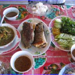 Simple Cambodian meal