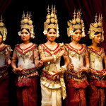 Cambodian women in their sampot